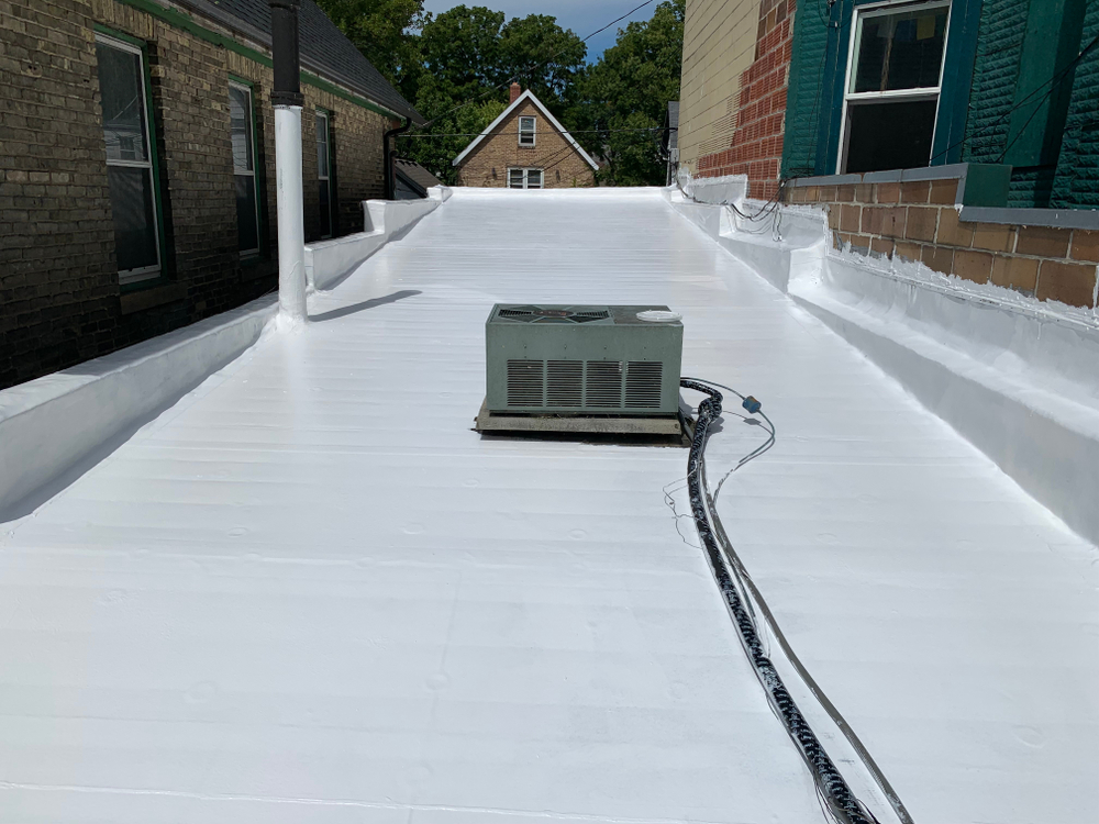 flat roof install
