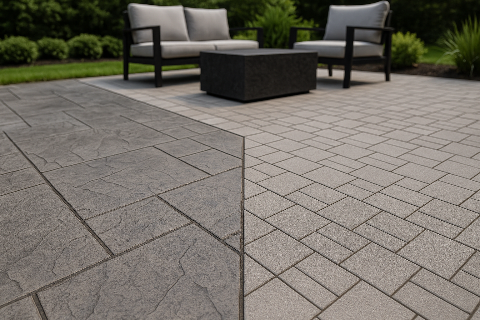Stamped Concrete vs. Pavers: Which is Best for Your Doylestown Patio?