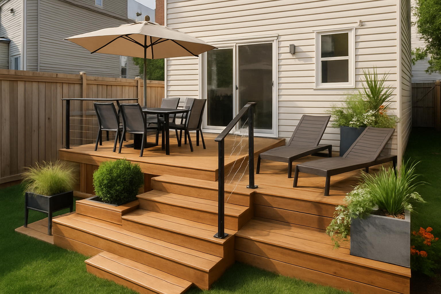 Maximizing Small Yard Space with Multi-Level Decks