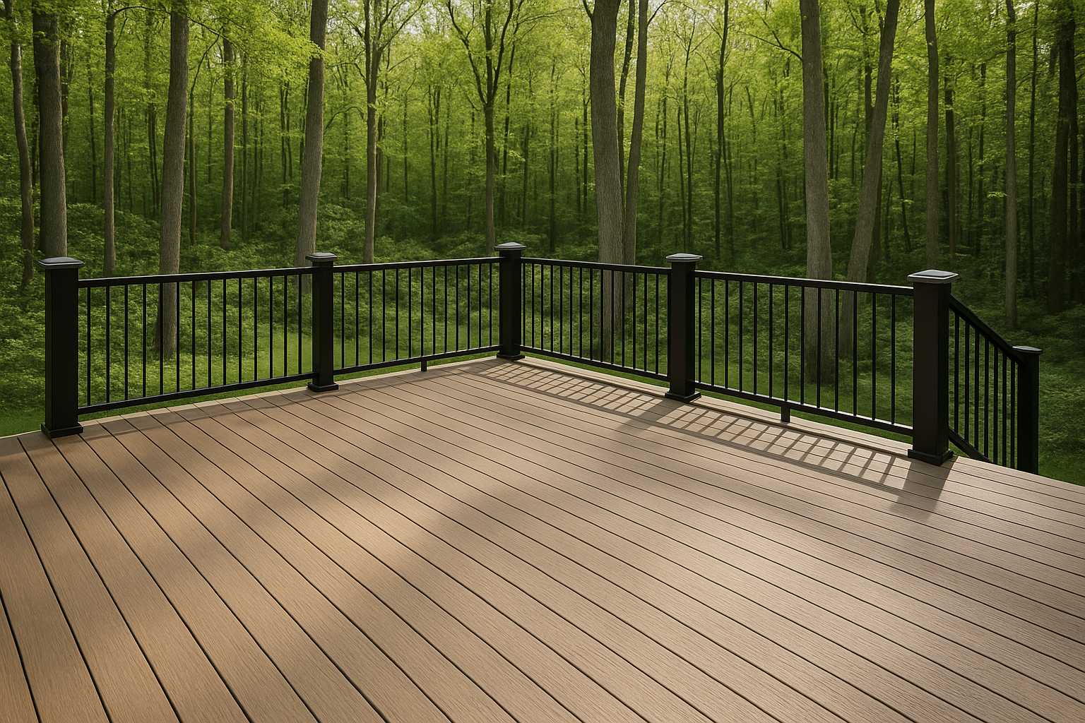 The Benefits of Composite Decking for Wooded Bucks County Lots